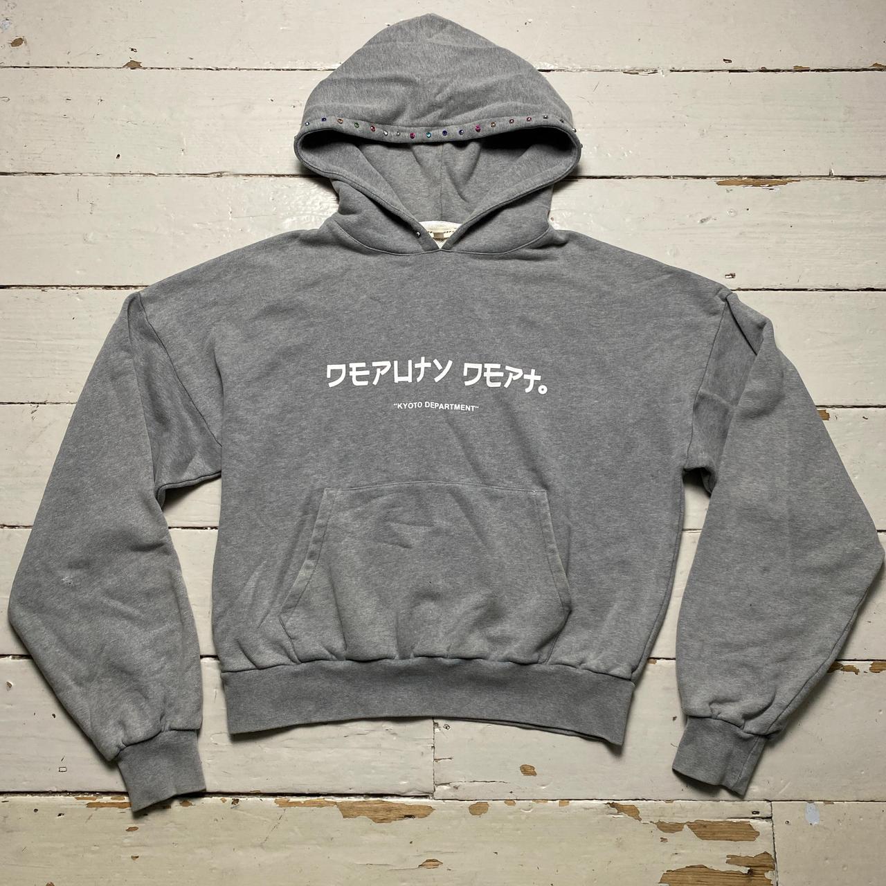 Deputy Dept Department Kyoto Grey Gem Womens Cropped Hoodie