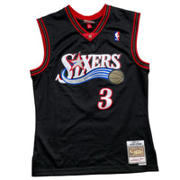 Philadelphia 76ers Sixers Iverson NBA Mitchell and Ness Basketball Jersey (M)