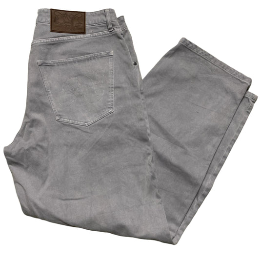 A1 Denim Baggy Silver Grey Jeans (36W)