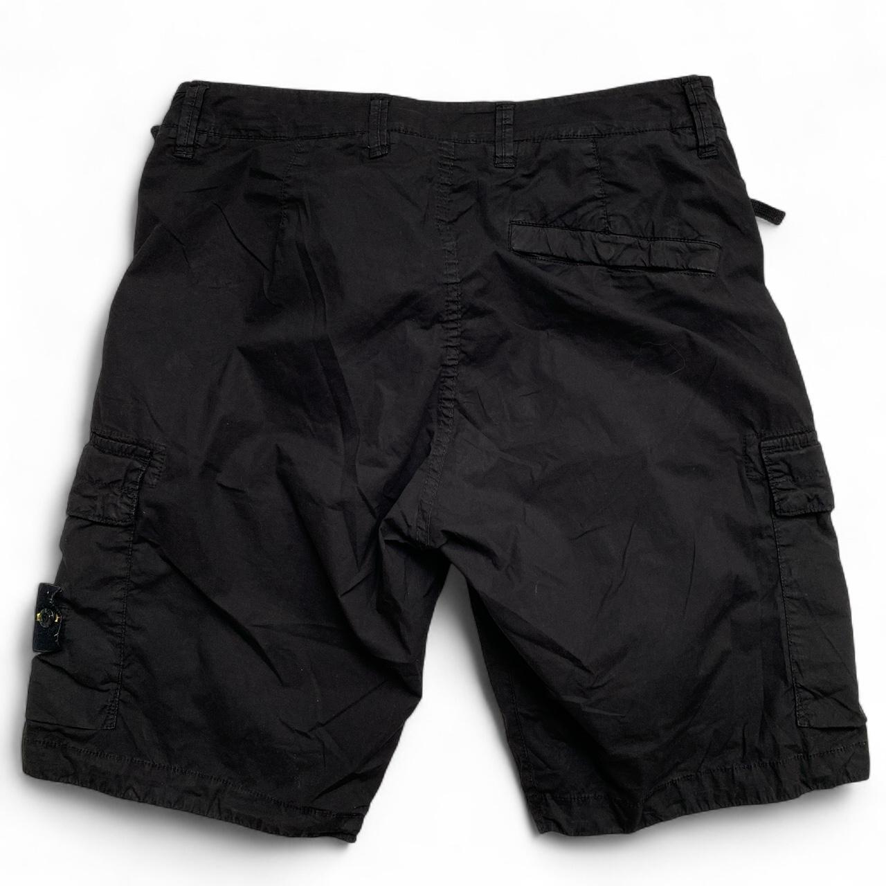 Stone Island Black Cargo Shorts (29W)