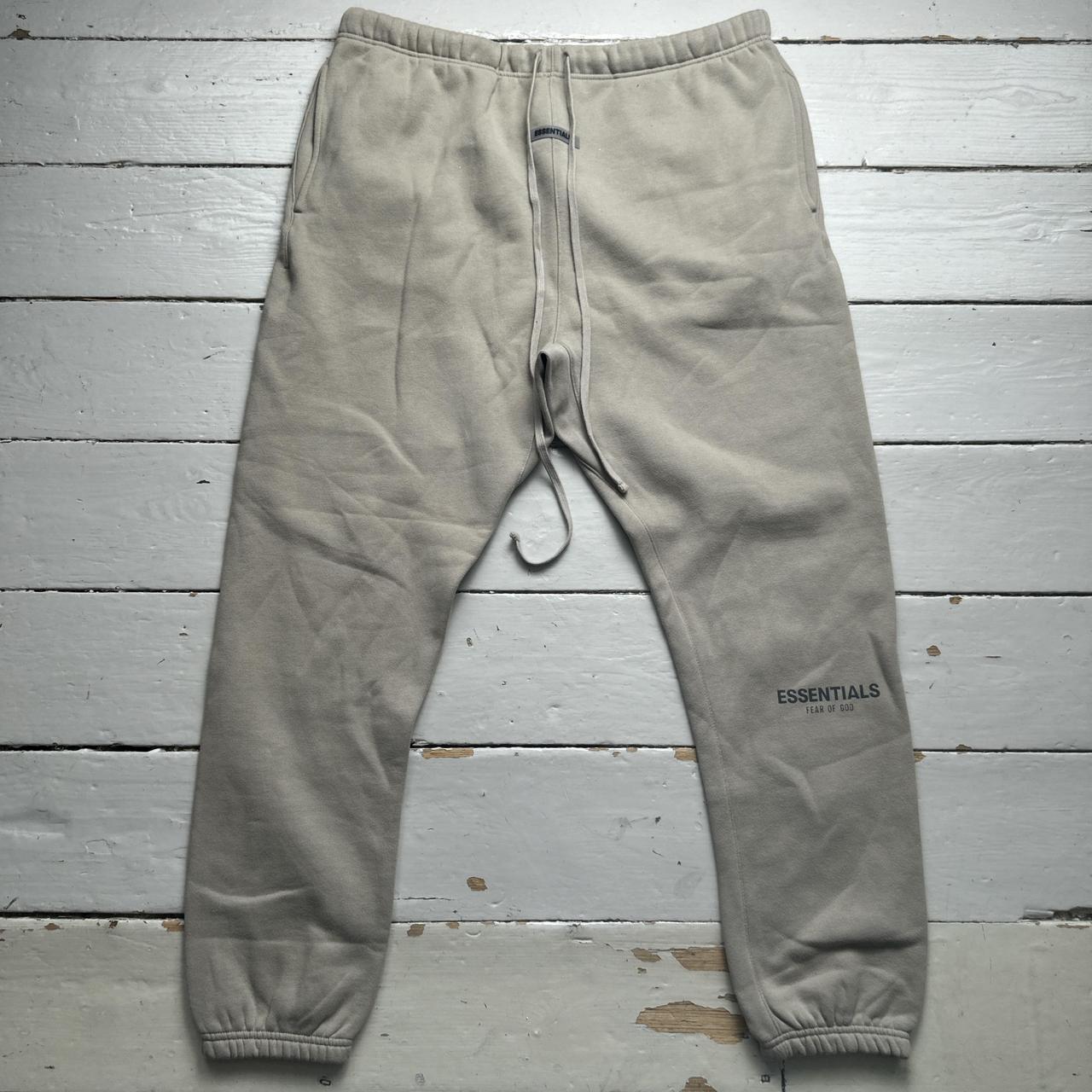 Essentials Fear Of God Beige Cream Baggy Joggers