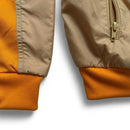 Adidas Originals Orange and Brown Nylon Panels Polyster Tracksuit Jacket (XL)
