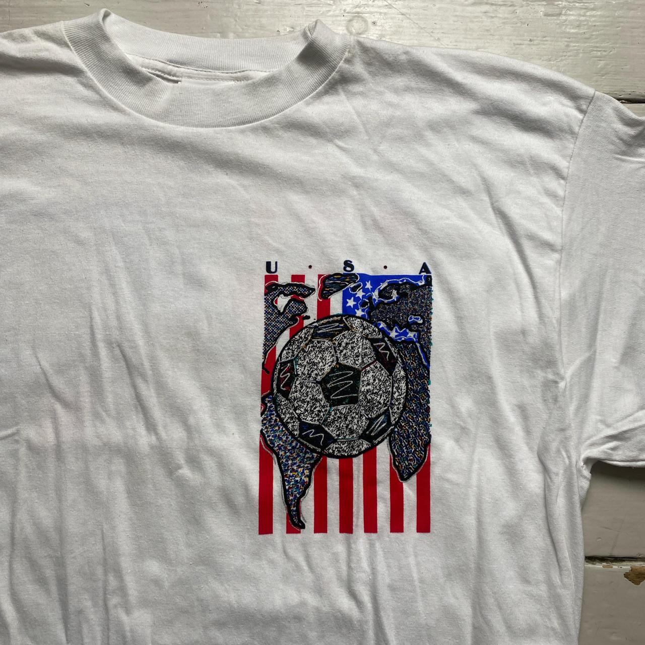 USA CYRK Sport Football White Multi Colour T Shirt