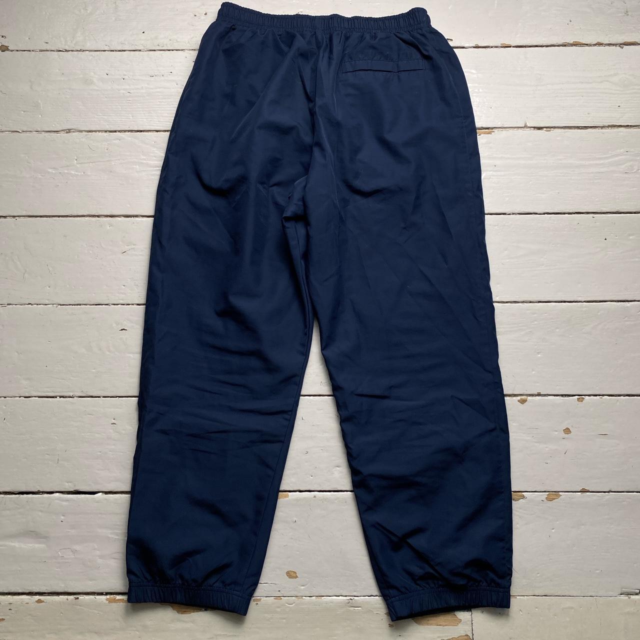 Nike Swoosh Navy and White Shell Trackpant Baggy Bottoms