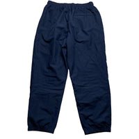 Nike Swoosh Navy and White Shell Trackpant Baggy Bottoms (XL)
