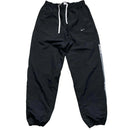Nike Vintage Club Spellout Black and White Shell Trackpant Baggy Bottoms (M)
