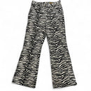 Bettys Blue Vintage Zebra Felt Flared Trousers