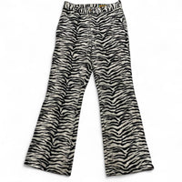 Bettys Blue Vintage Zebra Felt Flared Trousers