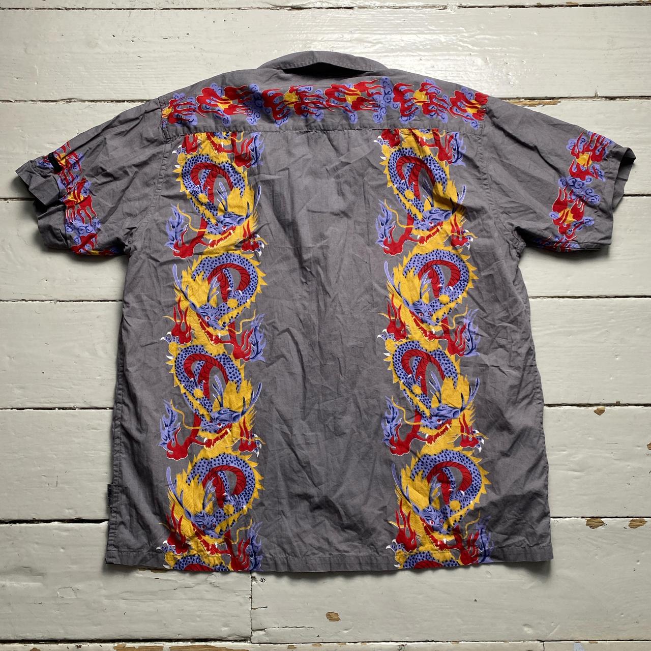 Blend of America Y2K Dragon Vintage Short Sleeve Shirt