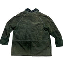 Anna Polare Vintage Green Sheepskin Fur Lined Coat (XL)