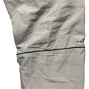 Nike Silver Grey and Navy Swoosh and Tribal Spellout Shell Baggy Trackpant Bottoms (L)