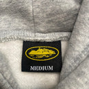 Corteiz Grey and White Alcatraz Hoodie (M)
