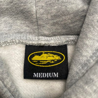Corteiz Grey and White Alcatraz Hoodie (M)