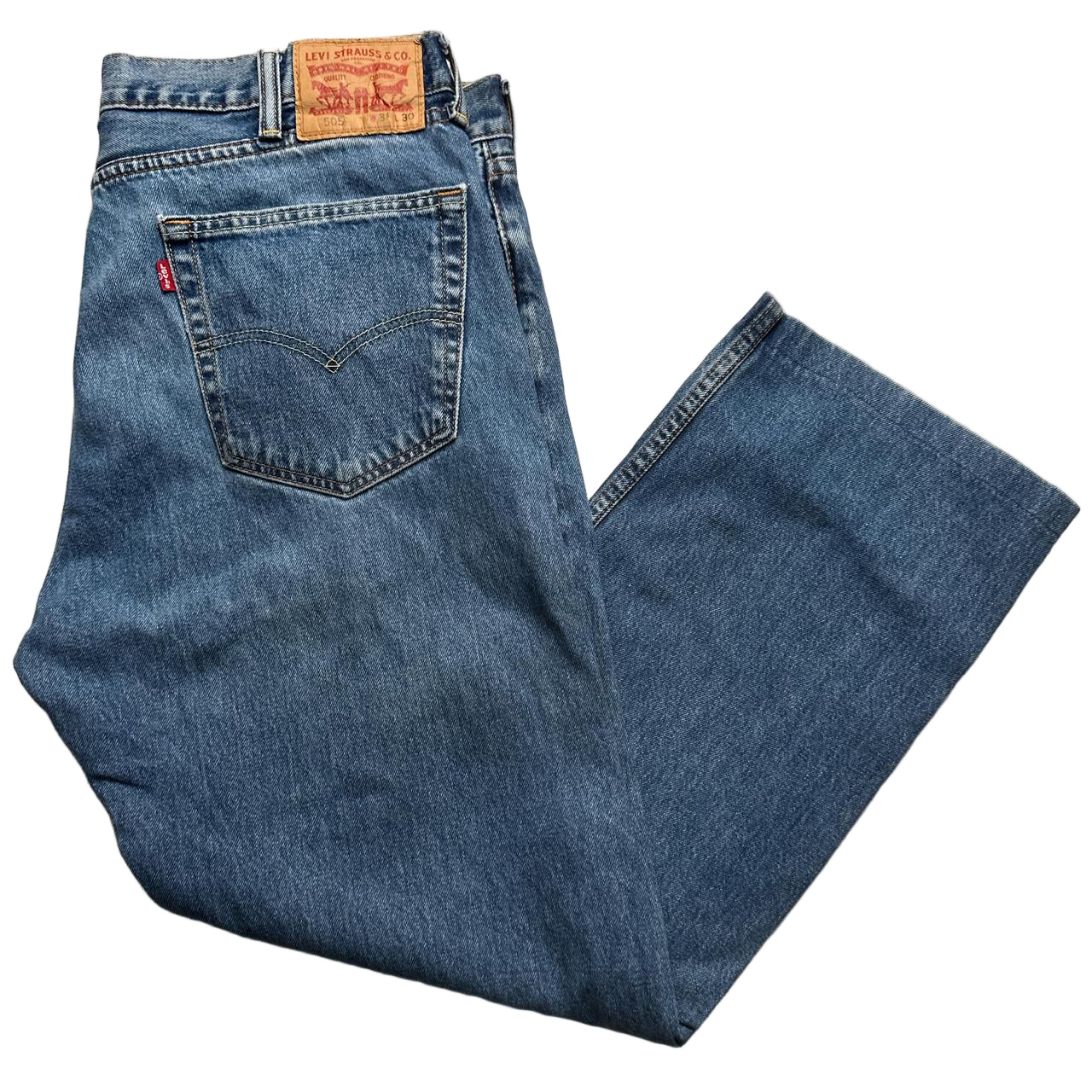 Levis 505 Baggy Light Blue Jeans (38W)