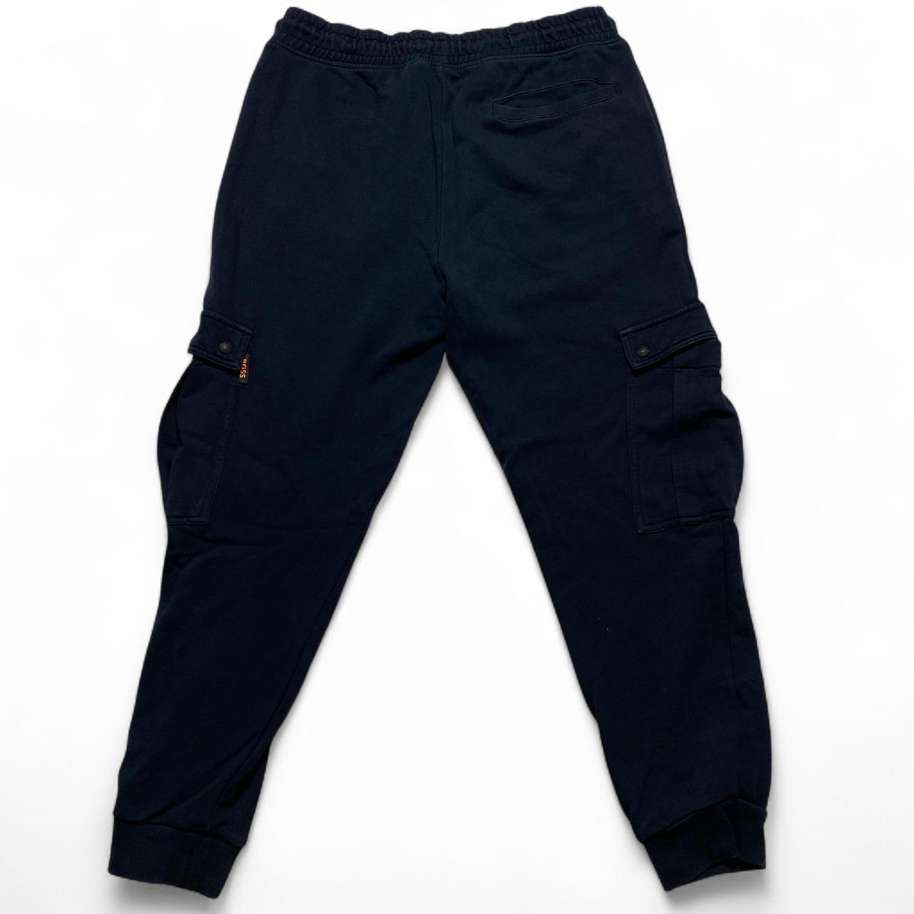 Hugo Boss Navy and Orange Cargo Joggers