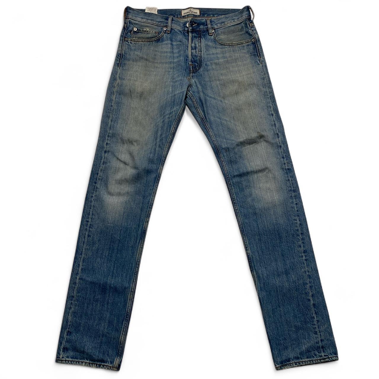 Stone Island Light Blue Slim Straight Jeans (30W)