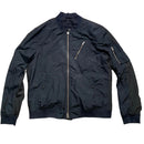 AllSaints Black Bomber Jacket (2XL)