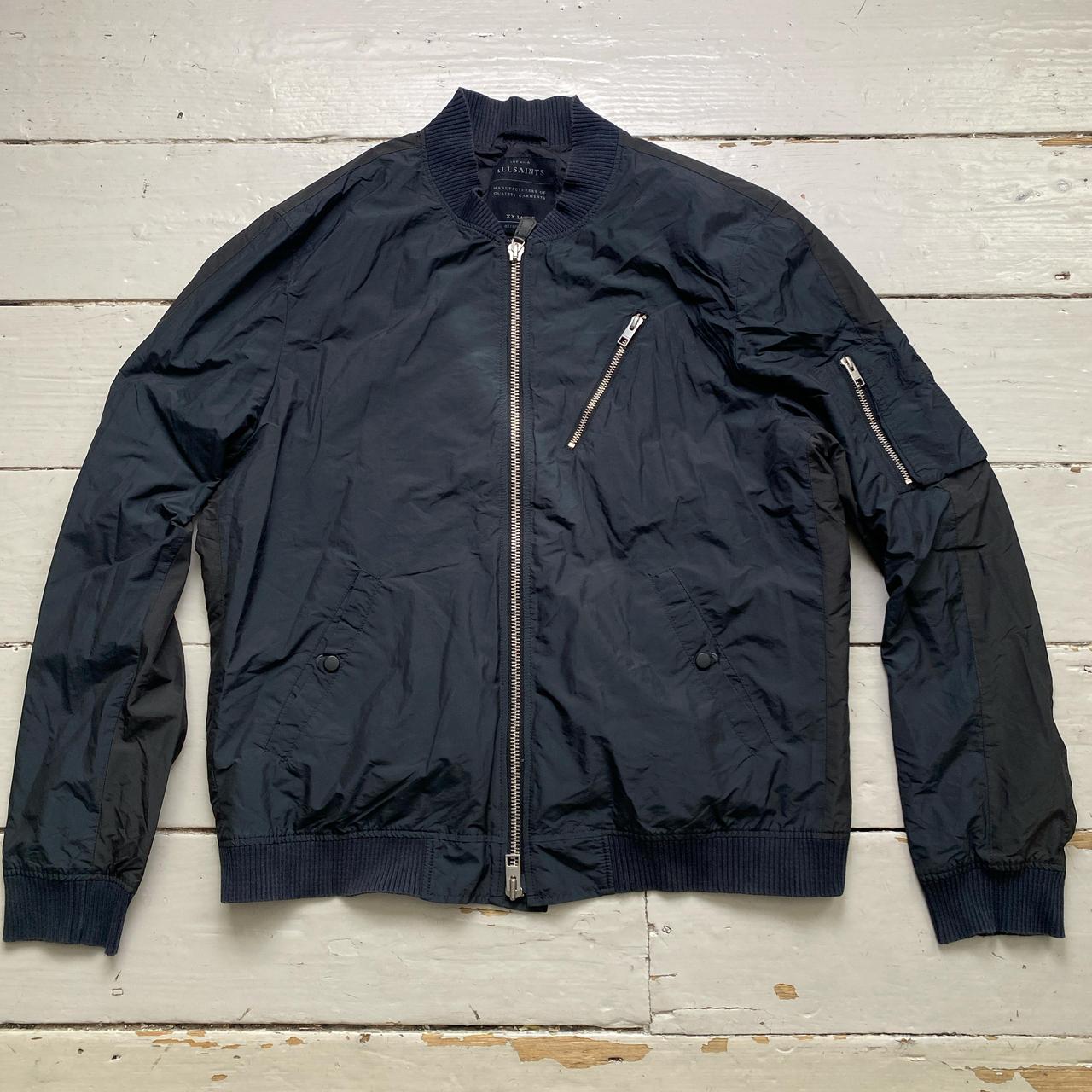 AllSaints Black Bomber Jacket