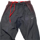 Nike Athletic Vintage y2k Black and Red Shell Trackpant Baggy Bottoms (S)