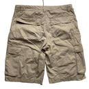 Nike Vintage y2k Baggy Cargo Shorts Cream and Grey Swoosh (XL)