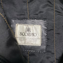 Vintage Brown and Black Plaid Wool and Leather Full Suit Jacket and Trousers (L)