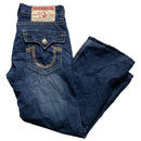 True Religion Billy Super T Multi Colour Stitch Baggy Jeans (36W)