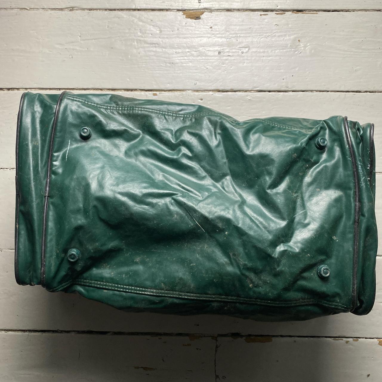 Jaguar Green Leather Vintage Duffle Bag