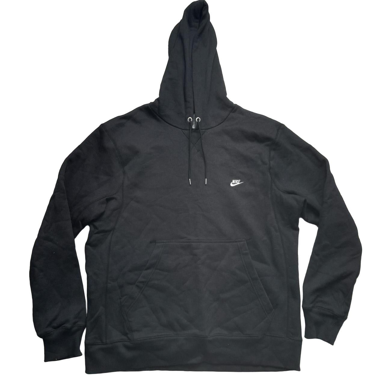 Nike Swoosh Black and White Hoodie (XL)