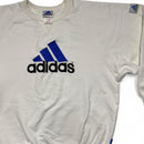 Adidas Equipment Blue and White Vintage Jumper (S)