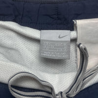 Nike Athletic Vintage Navy and White Shell Shorts (XL)