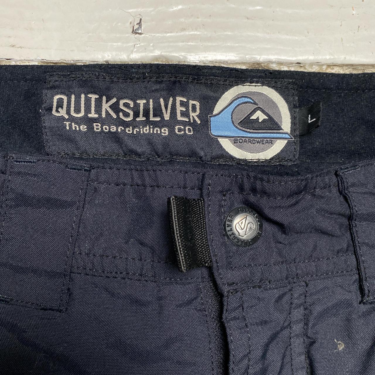 Quiksilver Black and White Cargo Combat Ski Salopette Trousers
