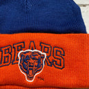 Chicago Bears 90’s Vintage Beanie Hat Orange and Blue