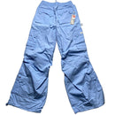 Criminal Damage Baggy Parachute Combat Light Baby Blue Cargo Trousers (S)