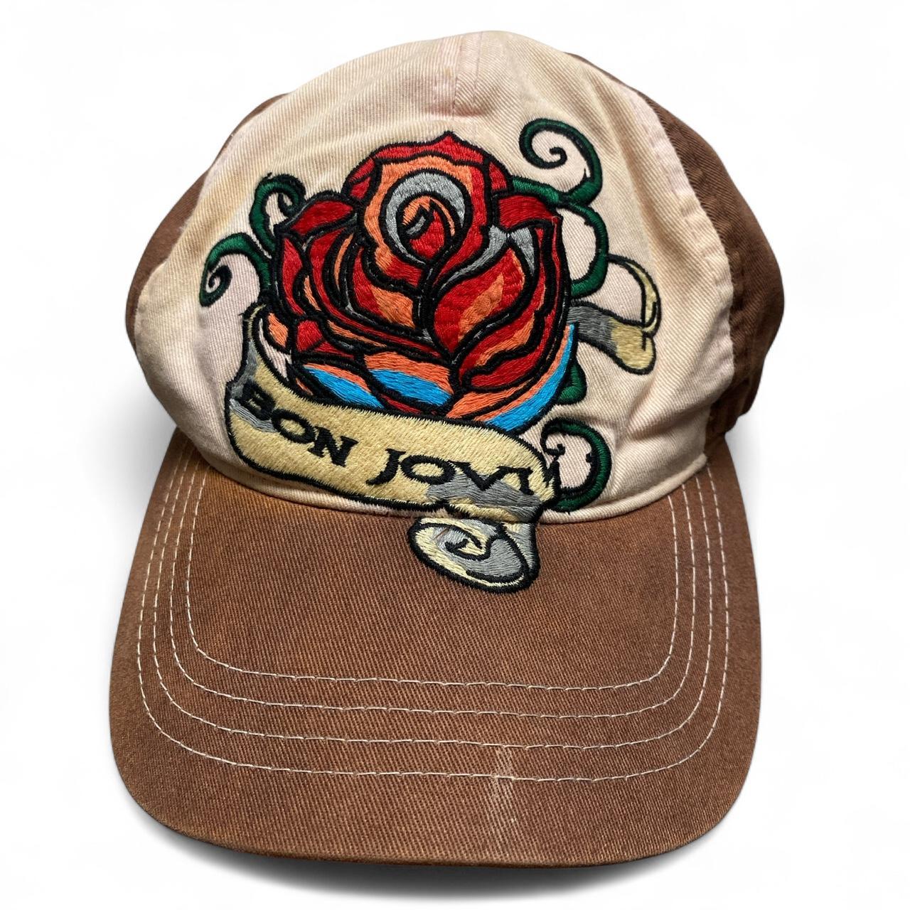 Bon Jovi Brown Rose Cap