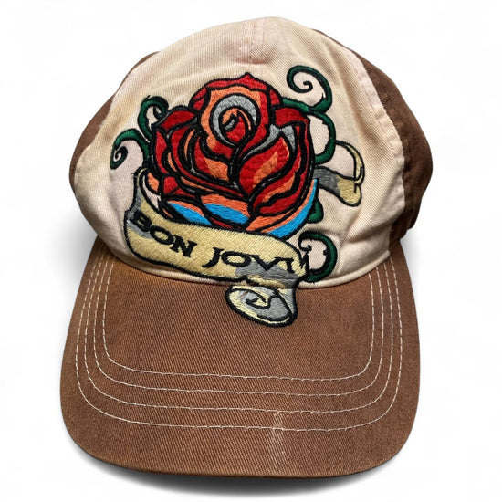 Bon Jovi Brown Rose Cap