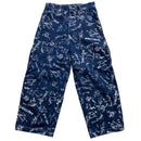 Raw Blue Anarchy All Over Paint Prints Jort Jean Shorts (28W)
