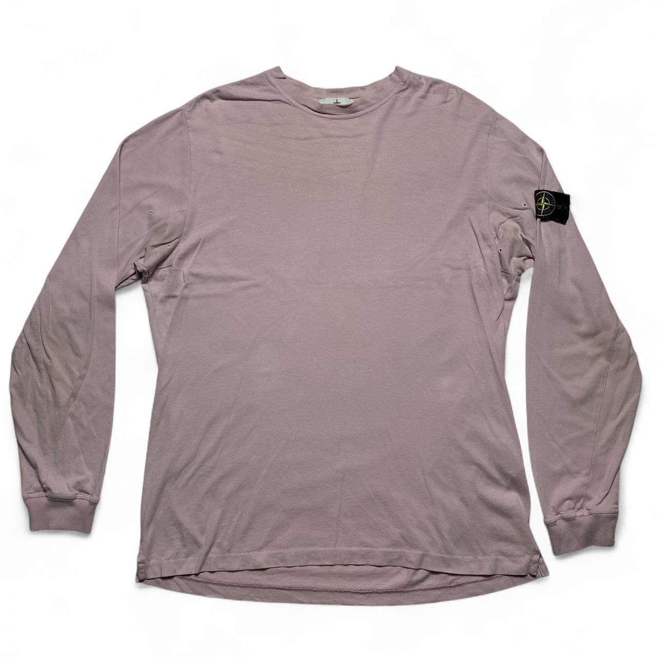 Stone Island Pink Long Sleeve T Shirt