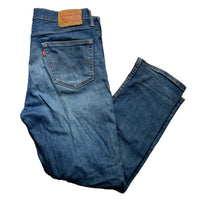 Levis 511 Dark Navy Distressed Slim Jeans (34W)