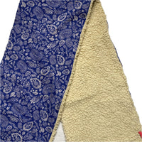 Olily Sherpa Blue and Cream Scarf