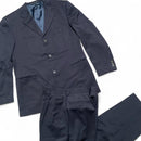 Versace V2 Vintage Navy Full Suit Jacket and Trousers (L)