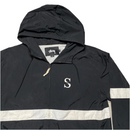 Stussy Black and White Windbreaker Jacket (XL)