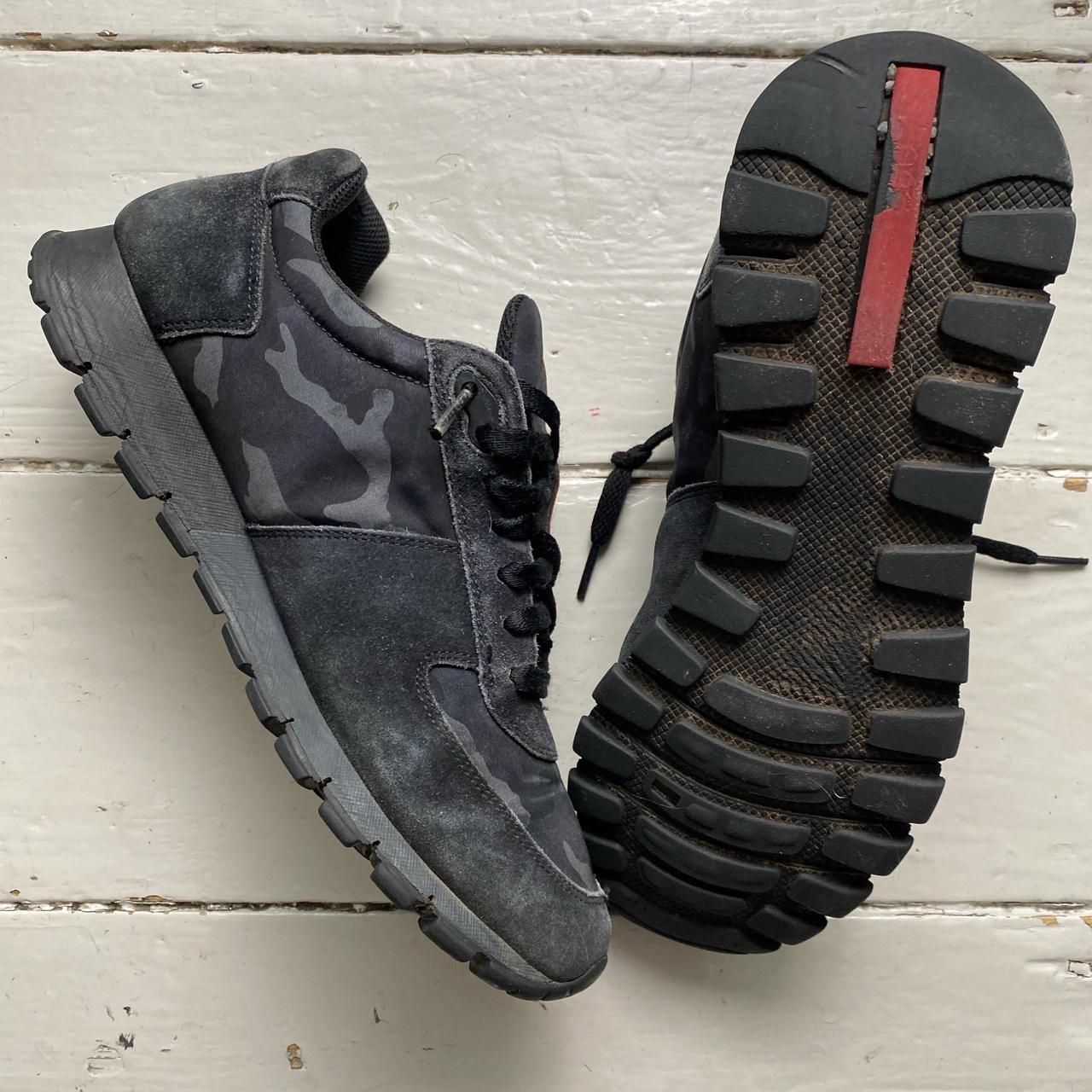 Prada Runners Camouflage Grey