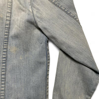 True Religion Light Blue Stonewashed Denim Button Up Jacket (L)