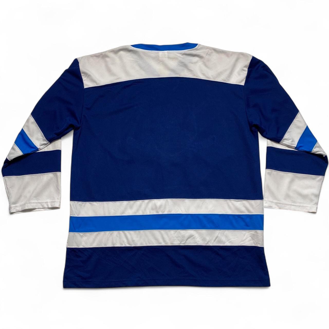 The Simpsons Vintage y2k Blue and White 2004 Hockey Jersey (XL)