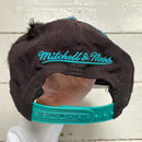 Vancouver Grizzlies Mitchell and Ness Snapback Cap Black and Blue