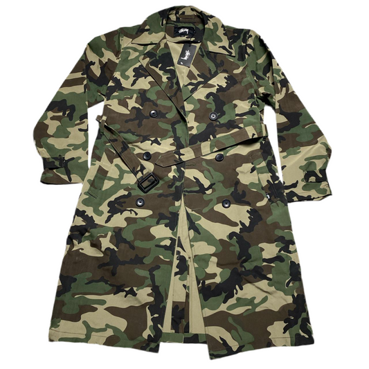Stussy Camouflage Long Trench Coat (L)