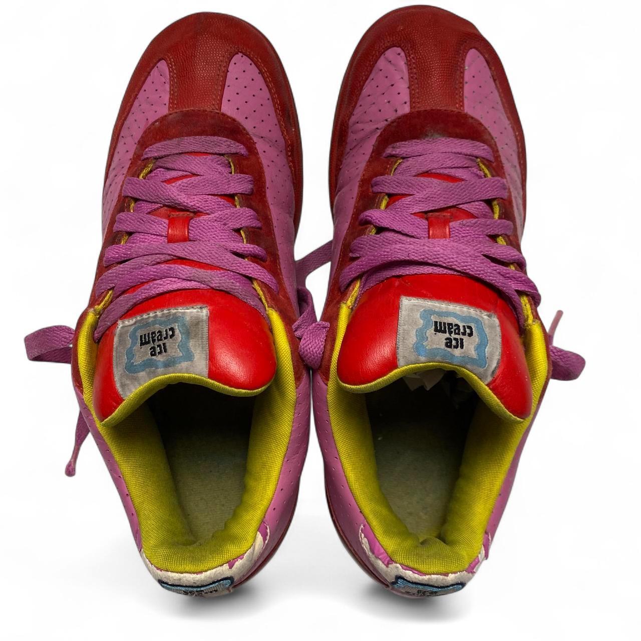 Ice Cream Board Flip Reebok Vintage 2005 Pink and Red Low Trainers (UK 8)