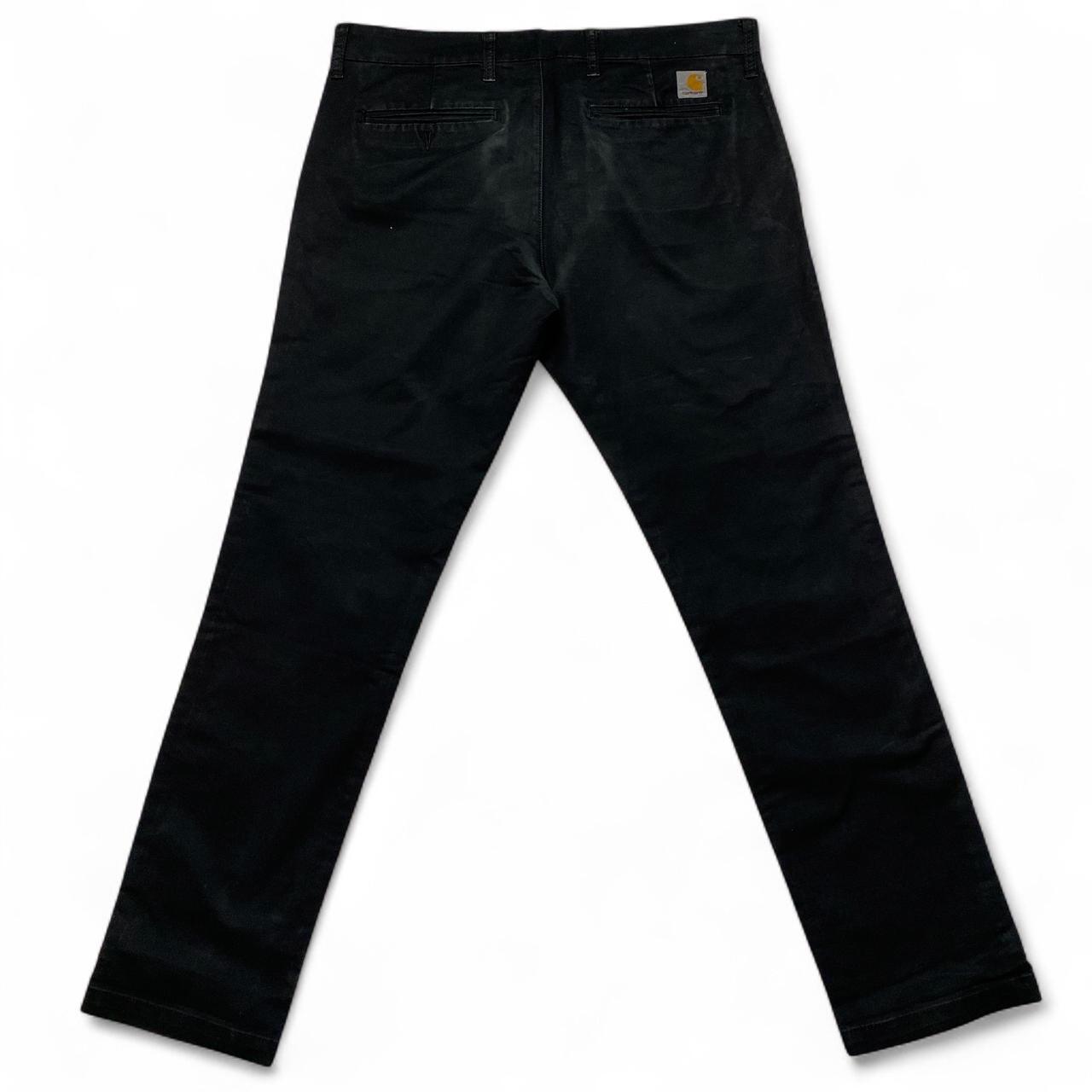 Carhartt Sid Pant Black Slim Straight Trousers (36W)