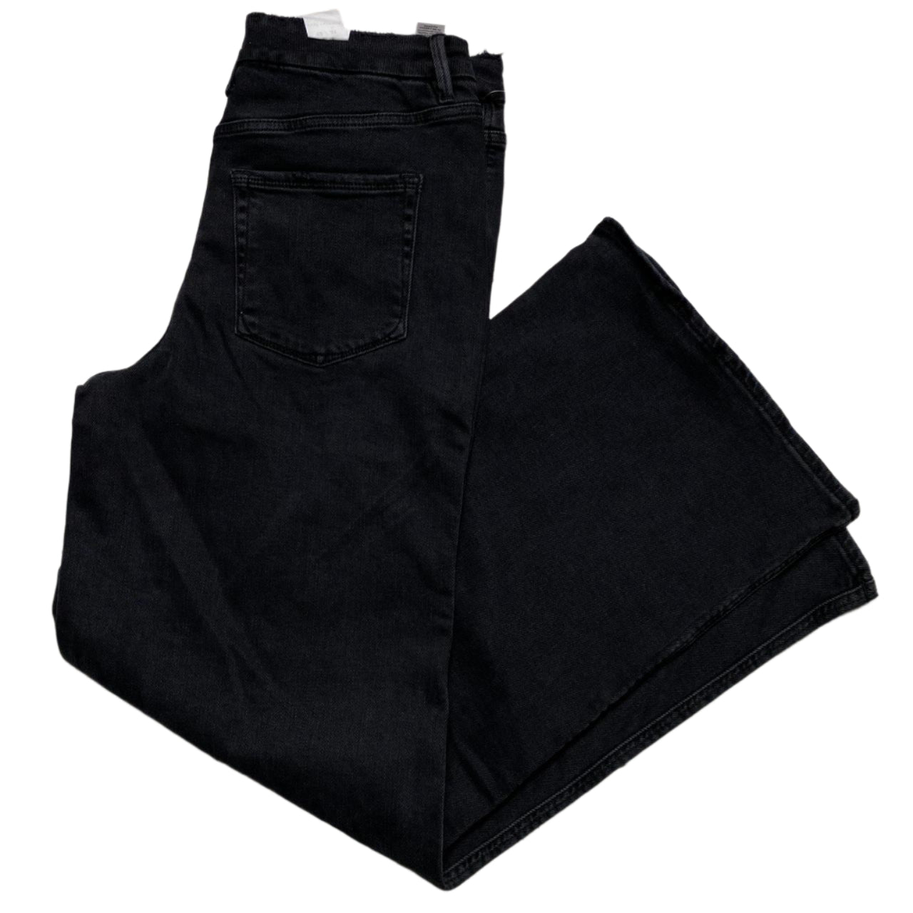 Good American Baggy Flared Black Jeans (12)