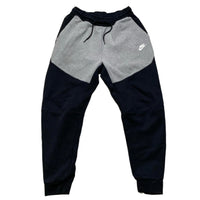 Nike Tech Fleece Grey White and Black Bottoms (L)